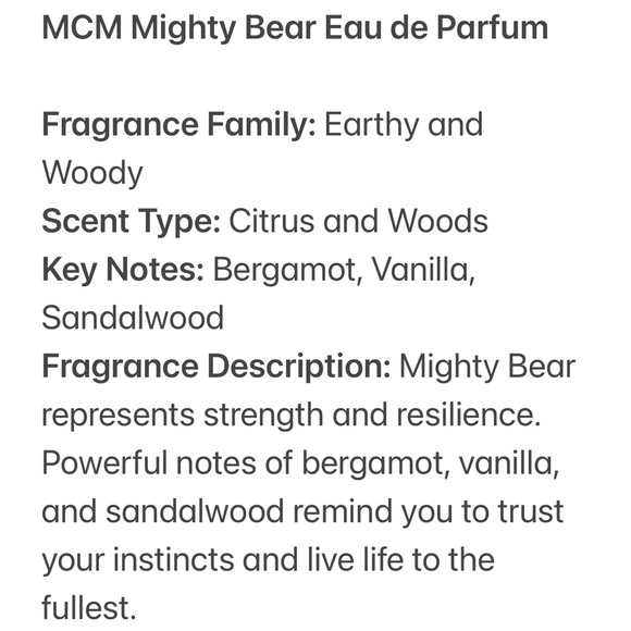 MCM Mighty Bear Fragrance - Picture 6 of 8